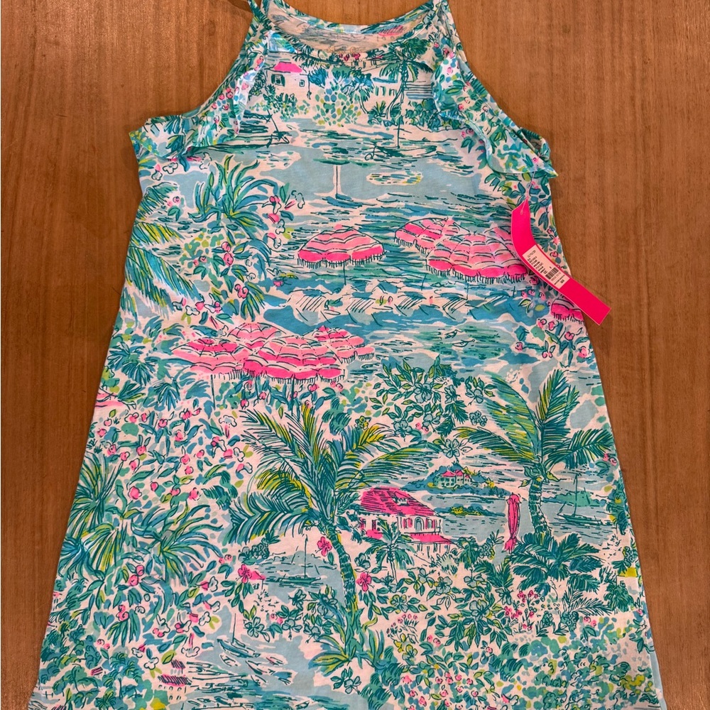 Lilly Pulitzer Vibrant Pink and Blue Dress